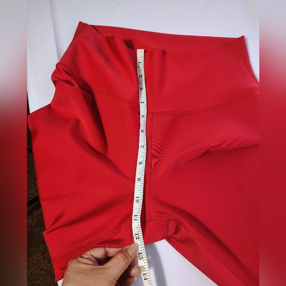 Alo Yoga high-waisted Airlift leggings vibrant classic red women's activewear L. - Picture 9 of 16